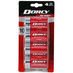 DORCY SUPER ALKALINE D BATTERY PACK 4