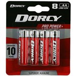 DORCY SUPER ALKALINE AA BATTERY PACK 8