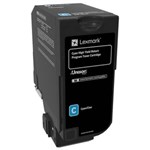 LEXMARK 84C6HC0 TONER CARTRIDGE HIGH YIELD CYAN