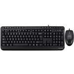 ADESSO AKB132CB ANTIMICROBIAL MULTIMEDIA WIRED KEYBOARD MOUSE COMBO BLACK