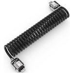 COMPULOCKS UNIVERSAL DUAL HEAD COILED CABLE LOCK