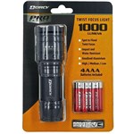DORCY D6126 PRO TWIST FOCUS LIGHT 1000 LUMEN BLACK