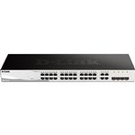 DLINK DGS121028 SMART SWITCH 28 PORT GIGABIT MANAGED BLACK SILVER