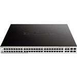 DLINK DGS121052MP SMART SWITCH 52 PORT GIGABIT POE MANAGED BLACK SILVER