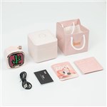 DIVOOM ZOOE PIXEL ART BLUETOOTH MUSIC ALARM CLOCK PINK