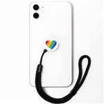 MOXYO ZIGI BAND MOBILE PHONE LANYARD RAINBOW HEART