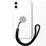 MOXYO ZIGI BAND MOBILE PHONE LANYARD SILVER GLITTER
