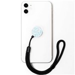 MOXYO ZIGI BAND MOBILE PHONE LANYARD WHITE GLITTER