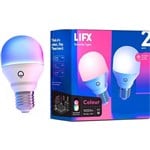 LIFX E27 COLOUR SMART LIGHTBULB 1000 LUMINS PACK 2