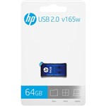 HP V165W FLASH DRIVE USB 20 64GB BLUE