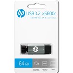HP X5600C USB FLASH DRIVE 32 USBAUSBC 64GB GREY