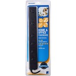 JACKSON POWERBOARD SURGE PROTECTED 6 OUTLET 1M BLACK
