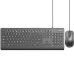 AZIO KM535 WASHABLE USB KEYBOARD AND MOUSE COMBO BLACK
