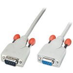 LINDY 31520 DB9 SERIAL EXTENSION CABLE MALE TO FEMALE 3M WHITE