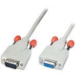 LINDY 31525 DB9 SERIAL EXTENSION CABLE MALE TO FEMALE 5M WHITE