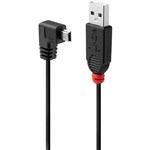 LINDY 31970 USBA TO MINI USBB 20 90DEGREE CABLE 05M BLACK