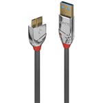 LINDY 36656 CROMO LINE USBA 30 TO MICROB CABLE 05M GREY