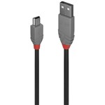 LINDY 36723 ANTHRA LINE USBA TO MINI USBB 20 CABLE 2M BLACK