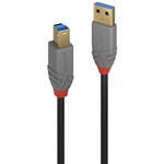 LINDY 36740 ANTHRA LINE USBA TO USBB 30 CABLE 05M BLACK