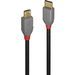 LINDY 36890 ANTHRA LINE USBC 20 TO MICROB CABLE 500MM BLACK