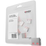 LINDY 40460 USB PORT BLOCKER PACK 10 PINK