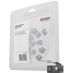 LINDY 40471 RJ45 PORT BLOCKER EXTENSION KIT PACK 20 BLACK