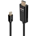 LINDY 40912 ACTIVE MINI DISPLAYPORT TO HDMI CABLE 2M BLACK