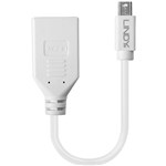 LINDY 41021 PREMIUM SHIELDED ADAPTER CABLE MINI DISPLAYPORT TO DISPLAYPORT 200MM WHITE