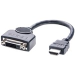 LINDY 41227 DISPLAYPORT ADAPTER CABLE DVID FEMALE TO HDMI MALE 200MM BLACK