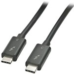 LINDY 41555 THUNDERBOLT 3 CABLE 500MM BLACK