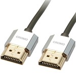 LINDY 41672 CROMO LINE SLIM HIGH SPEED HDMI CABLE WITH ETHERNET 2M GREY