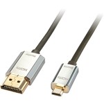 LINDY 41679 CROMO LINE SLIM HIGH SPEED MICRO HDMI TO HDMI CABLE 45M