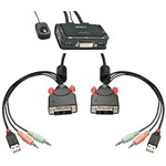 LINDY 42341 2 PORT DVI  USB 20 KVM SWITCH COMPACT BLACK