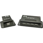 LINDY 42681 50M CAT5CAT6 USB 20 EXTENDER WITH 4 PORT HUB POWER OVER PACK 2 BLACK
