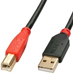 LINDY 42762 ACTIVE USBA TO USBB 20 CABLE 15M BLACKRED