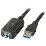 LINDY 43155 ACTIVE EXTENTION CABLE USBA 30 5M BLACK