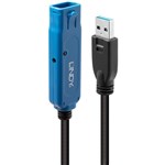 LINDY 43157 ACTIVE PRO EXTENTION CABLE USBA 30 10M BLACKBLUE