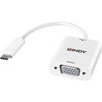 LINDY 43242 ADAPTER CONVERTER USB TYPE C TO VGA WHITE