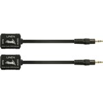 LINDY 70450 CAT5CAT6 100M STEREO AUDIO EXTENDER 35MM PACK 2 BLACK