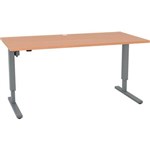 ESSENTIALS ELECTRIC HEIGHT ADJUSTBLE DESK 1500 X 800MM BEECHSILVER