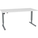 ESSENTIALS ELECTRIC HEIGHT ADJUSTBLE DESK 1800 X 800MM WHITESILVER