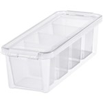 ORTHEX SMARTSTORE CLASSIC 4 STORAGE BOX 35 LITRE CLEARWHITE  4 INSERTS