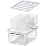 ORTHEX SMARTSTORE CLASSIC 15 STORAGE BOX 14 LITRE CLEARWHITE  6 INSERTS