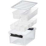 ORTHEX SMARTSTORE CLASSIC 15 STORAGE BOX 14 LITRE CLEARBLACK  7 INSERTS