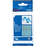 BROTHER TZERL54 RIBBON TAPE 24MM GOLD ON LIGHT BLUE