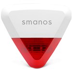 SMANOS WS20 SMART OUTDOOR SIREN REDWHITE