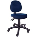 RAPIDLINE EC070CM OPERATOR CHAIR MEDIUM BACK 3 LEVER NAVY BLUE