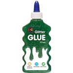 EDUCATIONAL COLOURS GLITTER GLUE 177ML GREEN