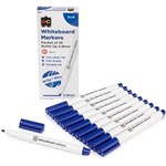 EDUCATIONAL COLOURS WHITEBOARD MARKER BULLET TIP 29MM BLUE PACK 10