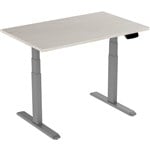 ERGOVIDA EED623D ELECTRIC SITSTAND DESK 1500 X 750MM GREYLIGHTWOOD